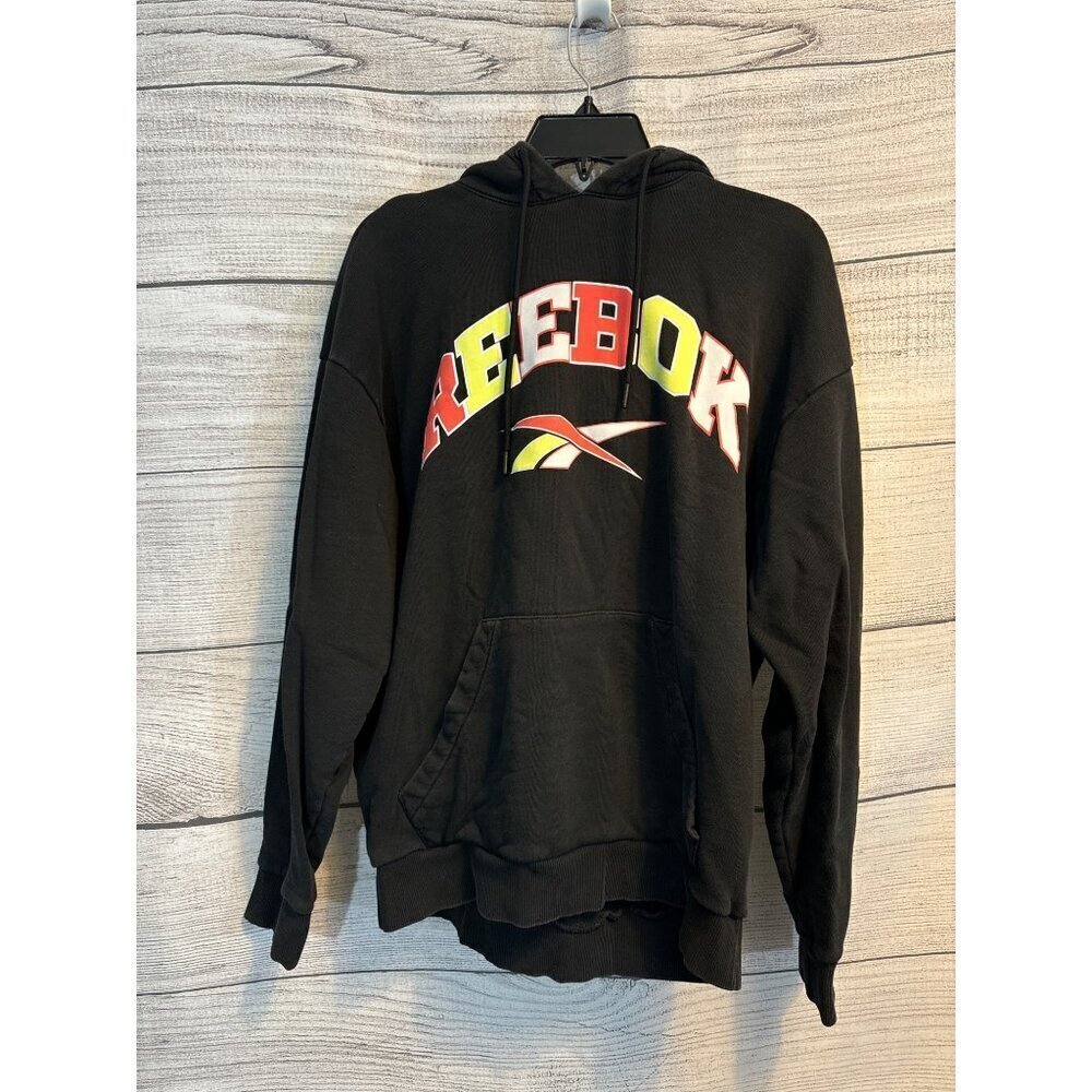 Reebok Mens Hoodie W Kangaroo Pocket & Drawstring Hood Size L